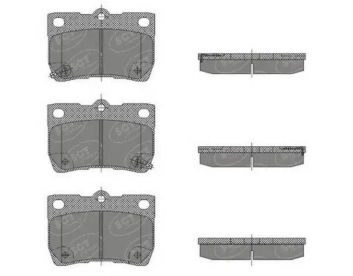 Brake Pad Set, disc brake (SP 479 PR)