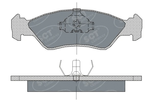Brake Pad Set, disc brake (SP 236 PR)