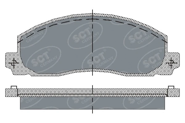 Brake Pad Set, disc brake (SP 208 PR)