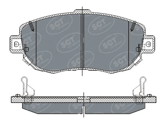 Brake Pad Set, disc brake (SP 261 PR)