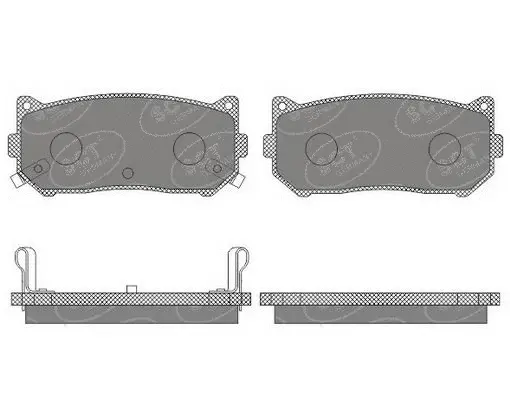 Brake Pad Set, disc brake (SP 654 PR)