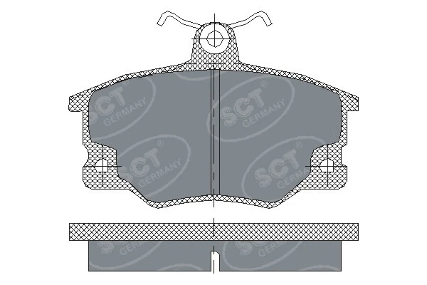 Brake Pad Set, disc brake (SP 191 PR)