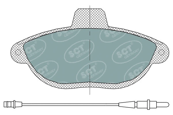 Brake Pad Set, disc brake (SP 316 PR)