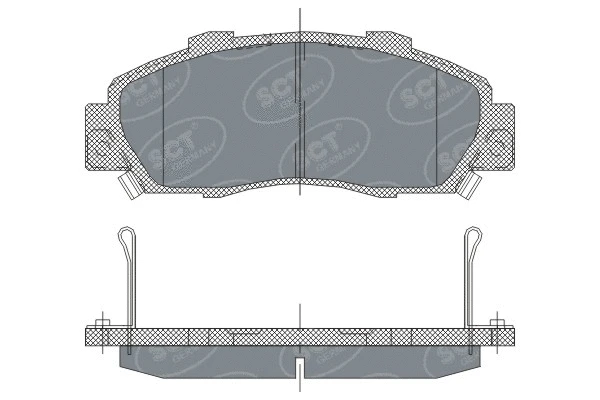 Brake Pad Set, disc brake (SP 253 PR)
