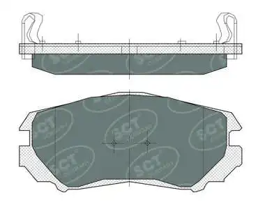 Brake Pad Set, disc brake (SP 370 PR)