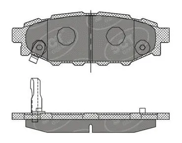 Brake Pad Set, disc brake (SP 395 PR)