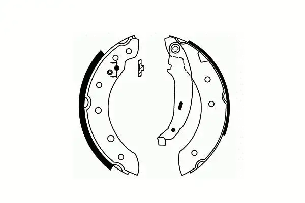 Brake Shoe Set, parking brake (SS 543)