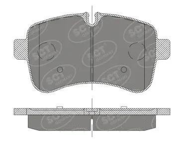 Brake Pad Set, disc brake (SP 415 PR)