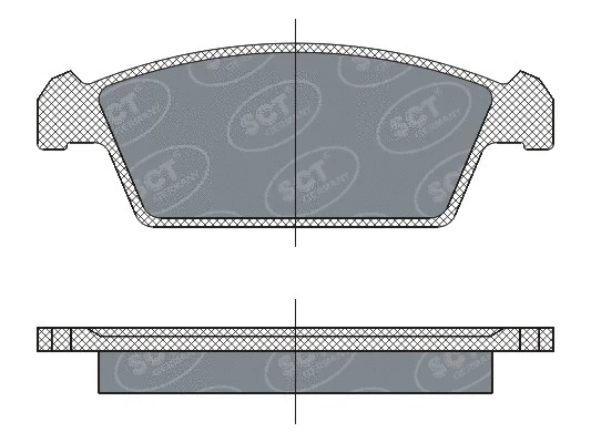Brake Pad Set, disc brake (SP 264 PR)
