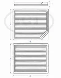 Filter, cabin air (SA 1171)
