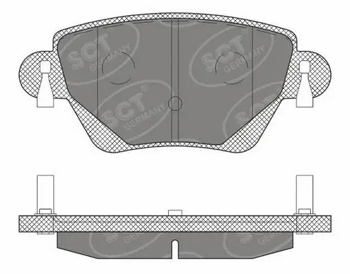 Brake Pad Set, disc brake (SP 605 PR)
