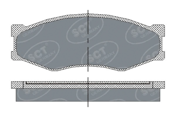 Brake Pad Set, disc brake (SP 119 PR)
