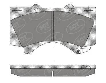 Brake Pad Set, disc brake (SP 400 PR)