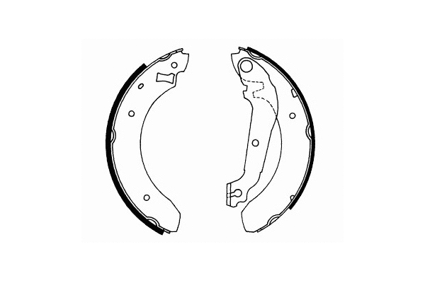 Brake Shoe Set, parking brake (SS 517)