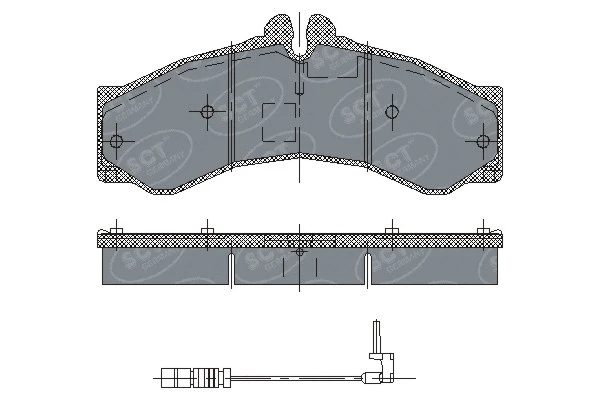 Brake Pad Set, disc brake (SP 132 PR)