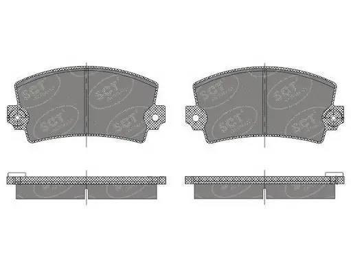 Brake Pad Set, disc brake (SP 485 PR)