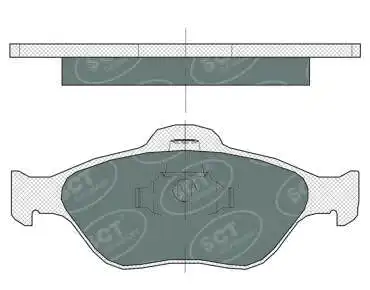 Brake Pad Set, disc brake (SP 363 PR)