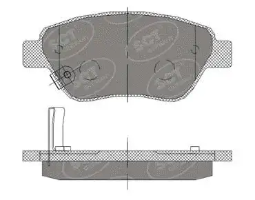 Brake Pad Set, disc brake (SP 406 PR)