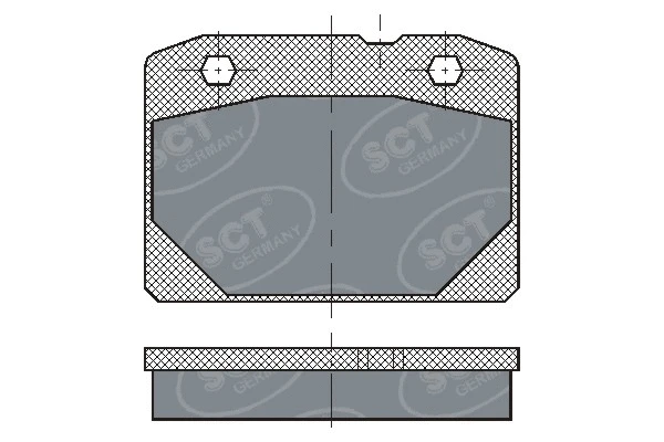Brake Pad Set, disc brake (SP 102 PR)