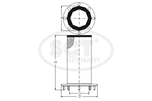 Secondary Air Filter (SW 3863)