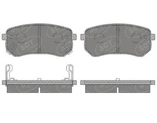 Brake Pad Set, disc brake (SP 658 PR)