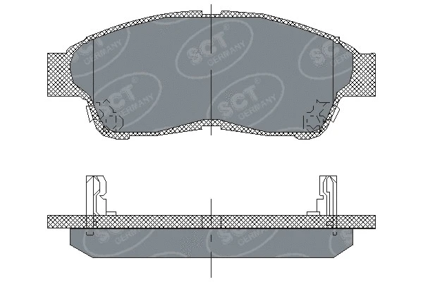 Brake Pad Set, disc brake (SP 134 PR)