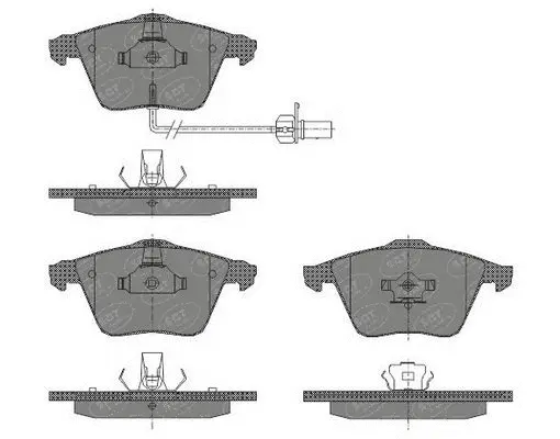 Brake Pad Set, disc brake (SP 432 PR)