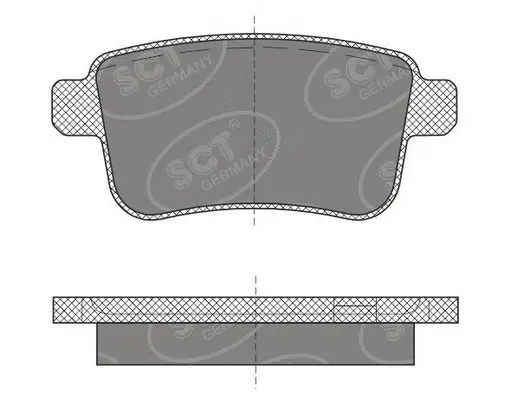 Brake Pad Set, disc brake (SP 491 PR)