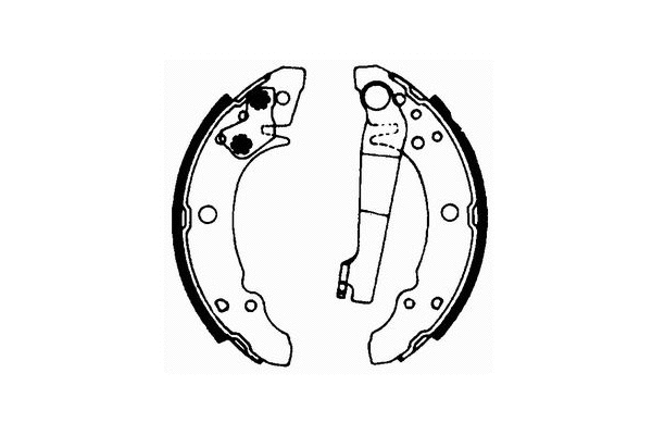 Brake Shoe Set, parking brake (SS 511)
