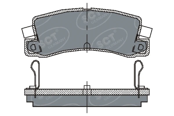 Brake Pad Set, disc brake (SP 106 PR)