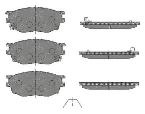 Brake Pad Set, disc brake (SP 443 PR)