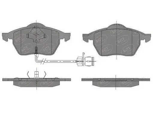Brake Pad Set, disc brake (SP 631 PR)