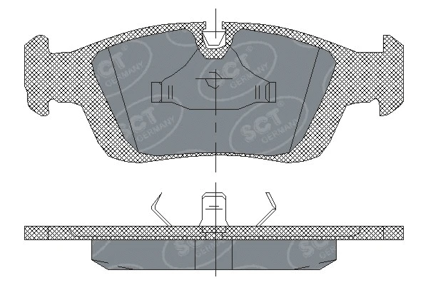 Brake Pad Set, disc brake (SP 164 PR)