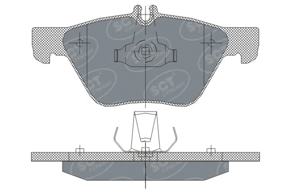Brake Pad Set, disc brake (SP 254 PR)