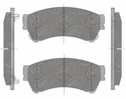 Brake Pad Set, disc brake (SP 646 PR)