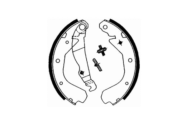 Brake Shoe Set, parking brake (SS 505)