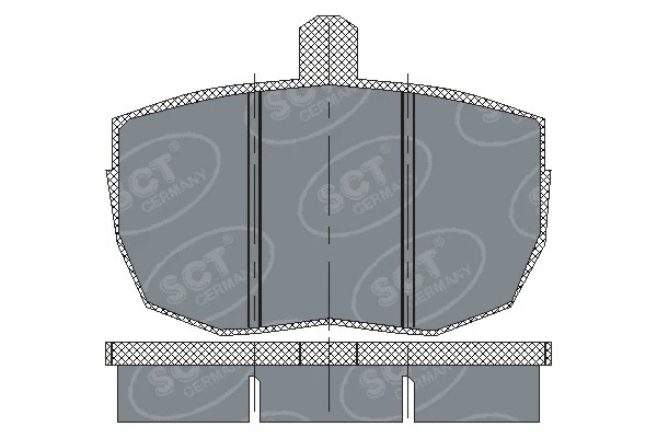 Brake Pad Set, disc brake (SP 121 PR)