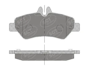 Brake Pad Set, disc brake (SP 413 PR)