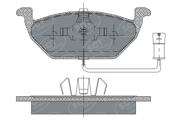 Brake Pad Set, disc brake (SP 136 PR)