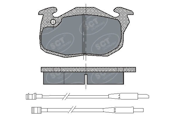 Brake Pad Set, disc brake (SP 107 PR)