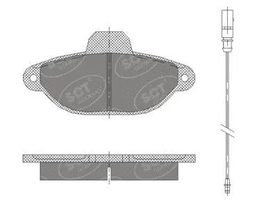 Brake Pad Set, disc brake (SP 414 PR)