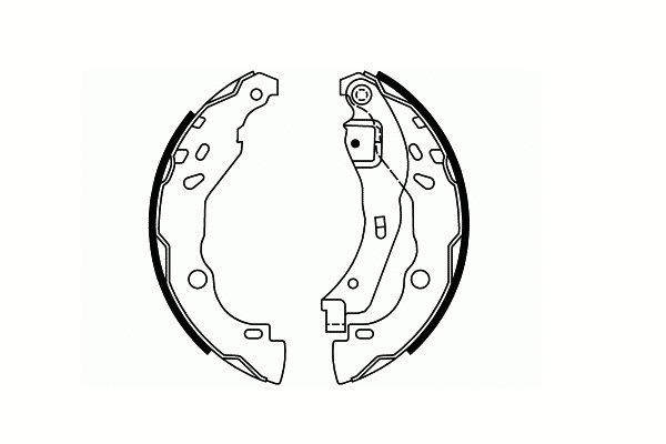Brake Shoe Set, parking brake (SS 549)