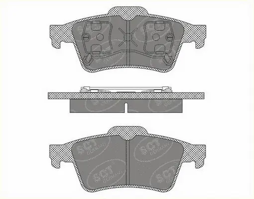 Brake Pad Set, disc brake (SP 606 PR)
