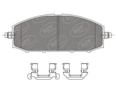 Brake Pad Set, disc brake (SP 332 PR)