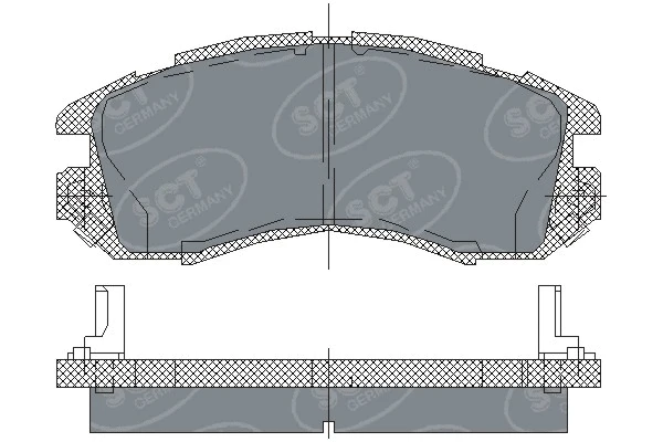 Brake Pad Set, disc brake (SP 210 PR)