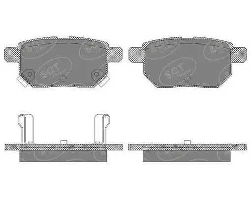 Brake Pad Set, disc brake (SP 659 PR)