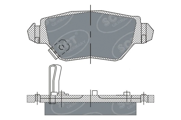 Brake Pad Set, disc brake (SP 242 PR)