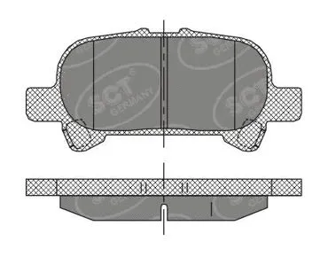 Brake Pad Set, disc brake (SP 401 PR)