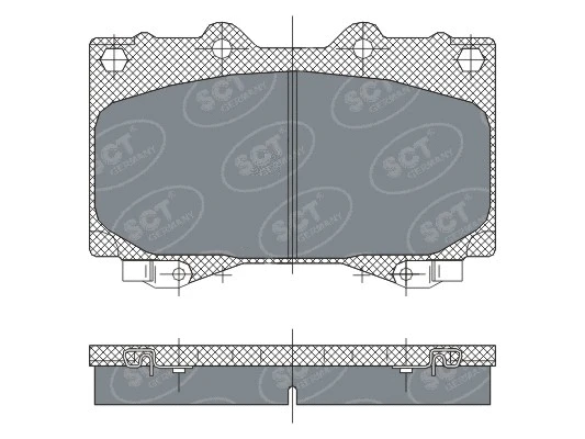 Brake Pad Set, disc brake (SP 270 PR)
