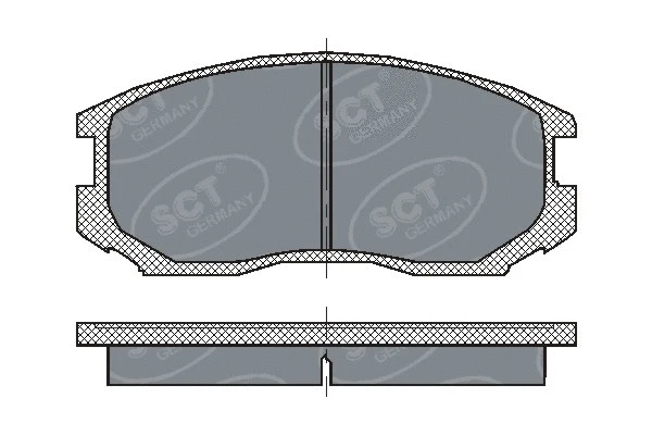 Brake Pad Set, disc brake (SP 196 PR)